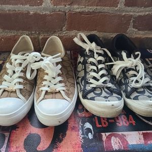 Lot of 2 Coach Sneakers - sz 7.5